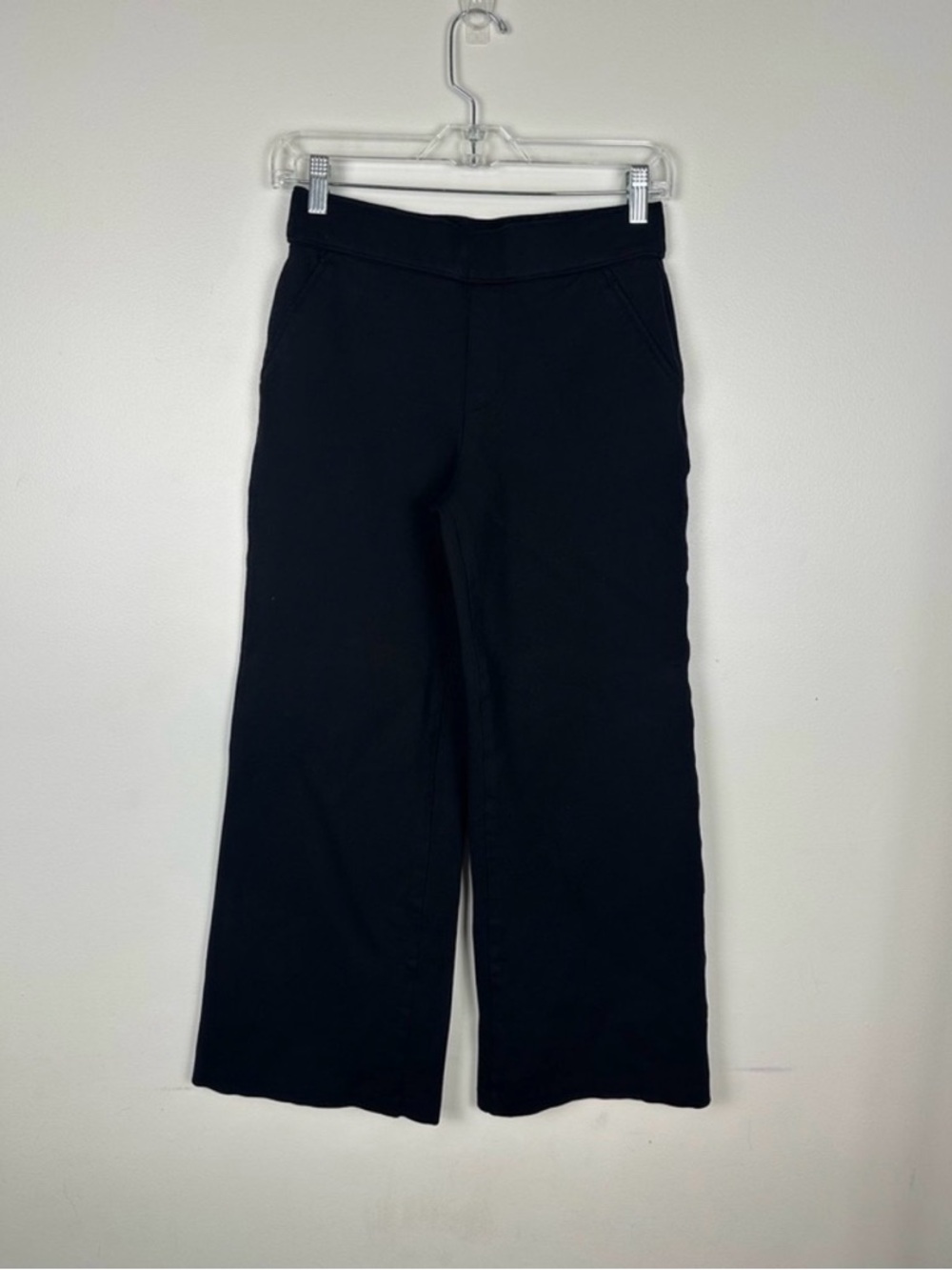 Spanx Black Ponte Wide Leg Pull On Pant Women’s Sz S